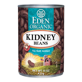 Eden Organic Kidney Beans No Salt Added cooking image, ready for chili, soups, and dips.