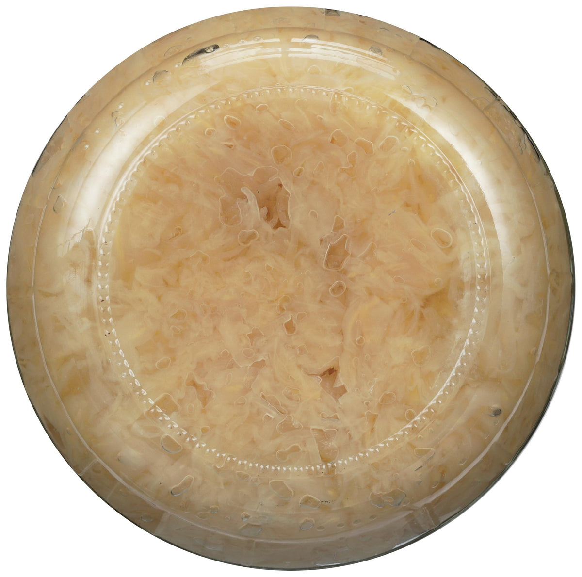 Kosher certification mark on the Eden sauerkraut jar signals dietary clarity.