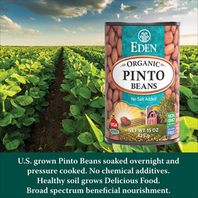 Eden Pinto Beans served in a steaming bowl for easy meals