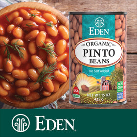 Eden Pinto Beans in a cozy kitchen scene suggest quick dinners