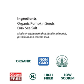 Eden pumpkin seeds sprinkled on salads for crunch.