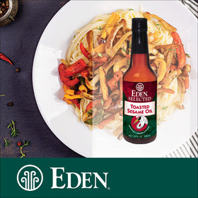 Eden toasted sesame oil from Japan reflects authentic sourcing
