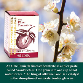 Eden Ume Plum Concentrate thick black texture highlights intense plum notes.