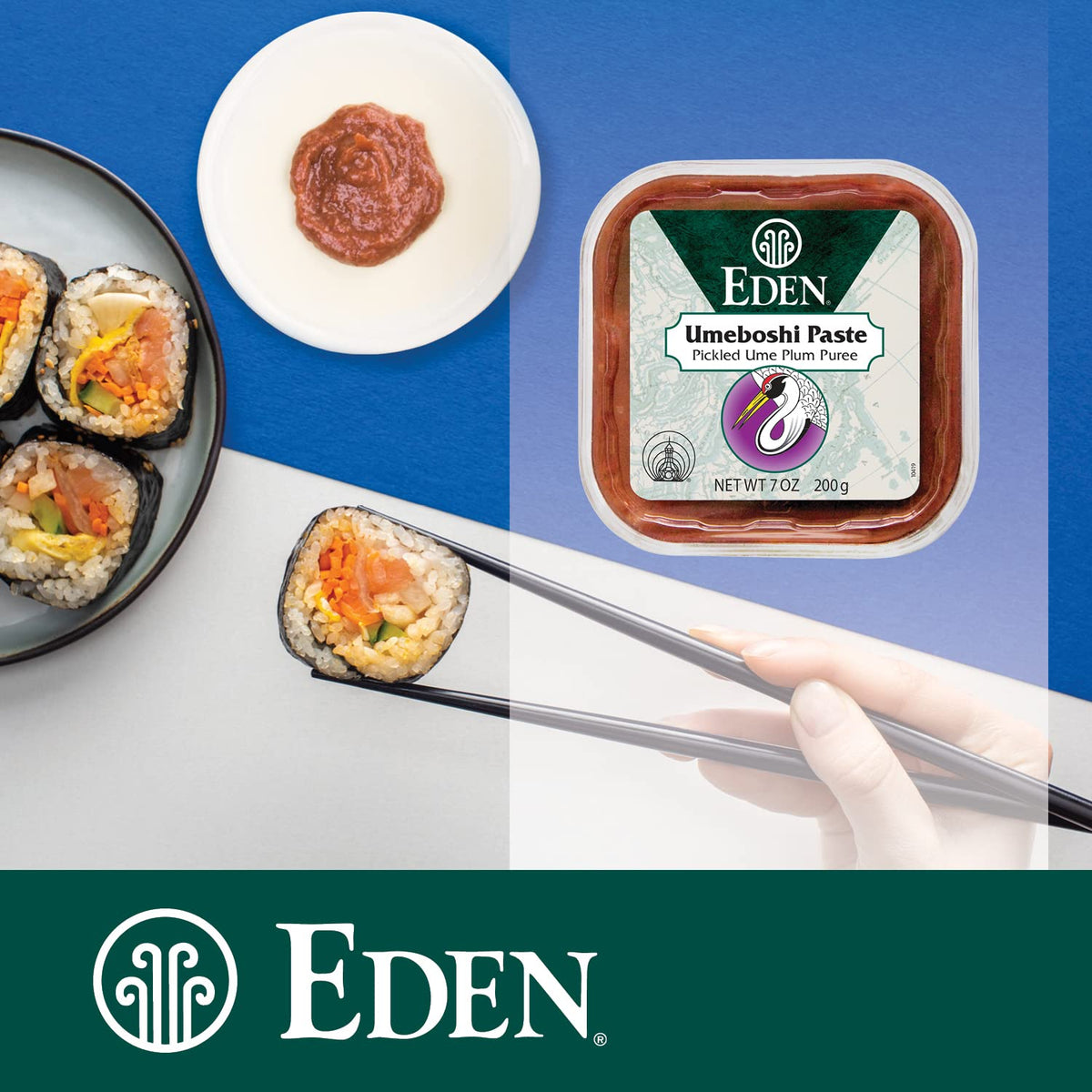 Eden Umeboshi Paste packaging reflects artisan Japanese production