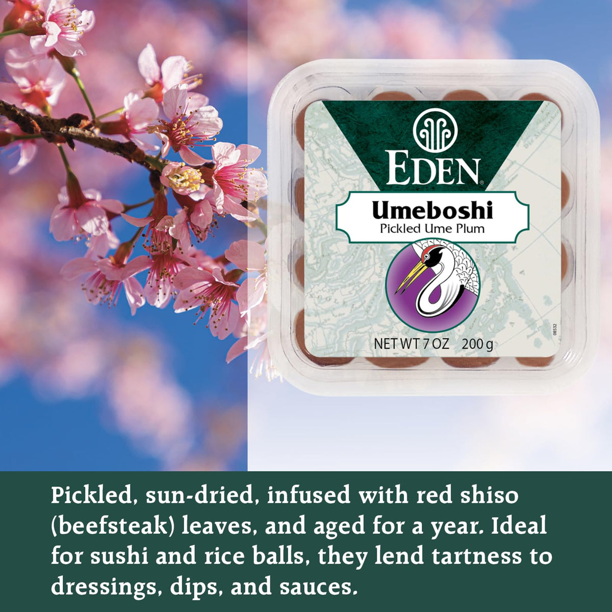 Eden Umeboshi jar with dressing ideas for vibrant salads.