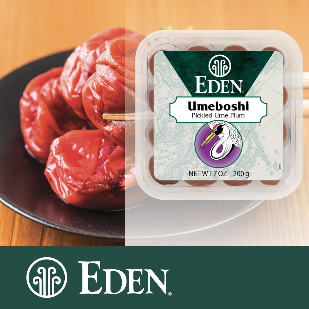Eden Umeboshi with red shiso leaves adds tang to sauces and dips.