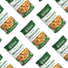 Eden USA-grown green lentils highlight domestic sourcing.