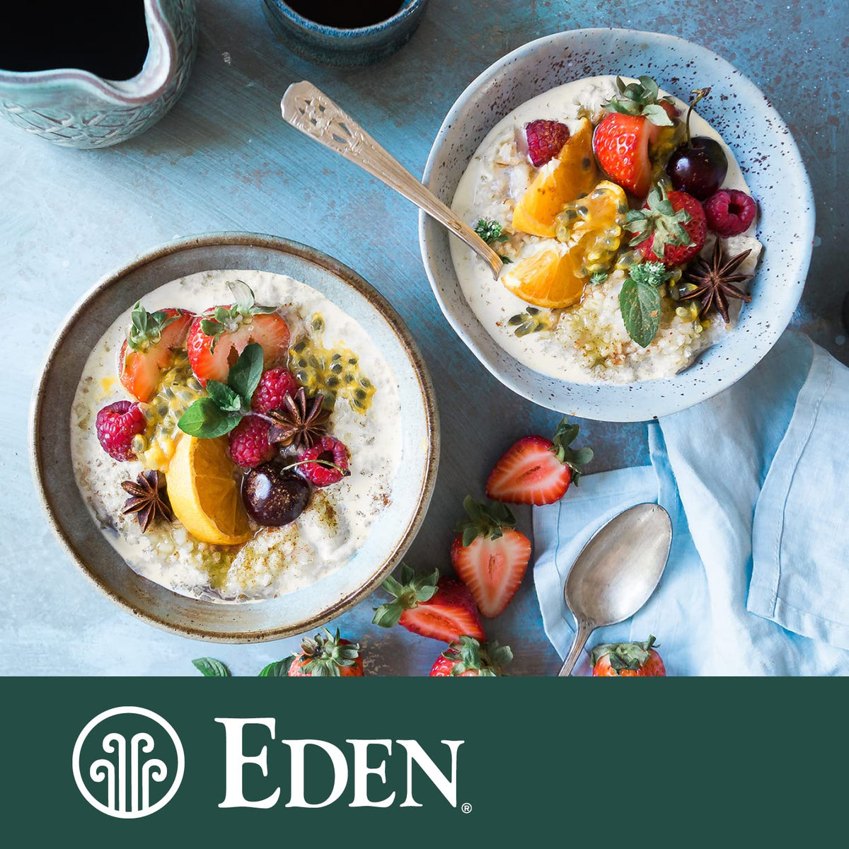 Edensoy unsweetened soymilk used in baking for dairy-free recipes