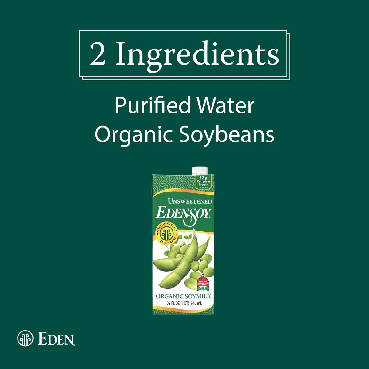 Edensoy unsweetened soymilk being added to coffee as dairy-free creamer