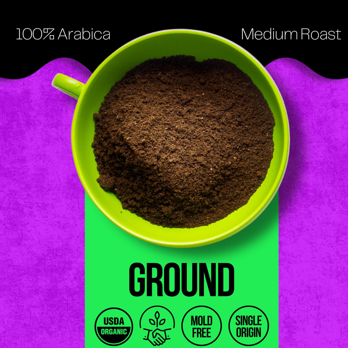 Edge Coffee low acid ground coffee bag designed for easy sipping with minimal bite.