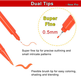 EdibleInk double-sided markers with fine and thick tips for versatility