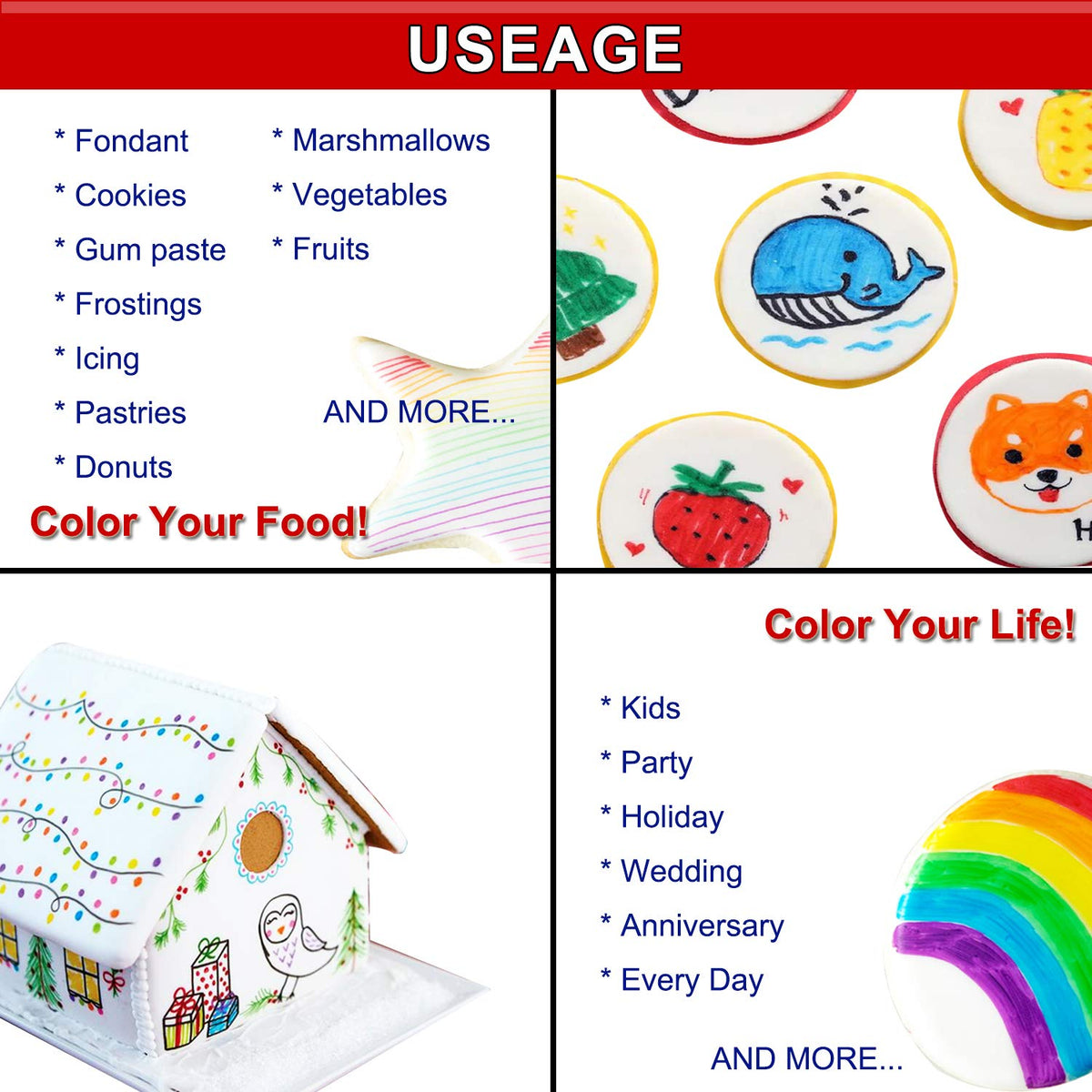 EdibleInk markers use vegan, gluten-free edible ink