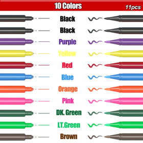 EdibleInk pens measure 7.4 inches for comfortable use
