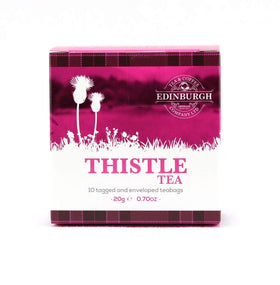 Edinburgh Heather tea bag with floral notes for a tranquil afternoon.