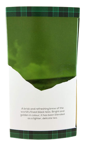 Edinburgh Highland Blend Tea teabags display the product details for easy brewing and consistent flavor.