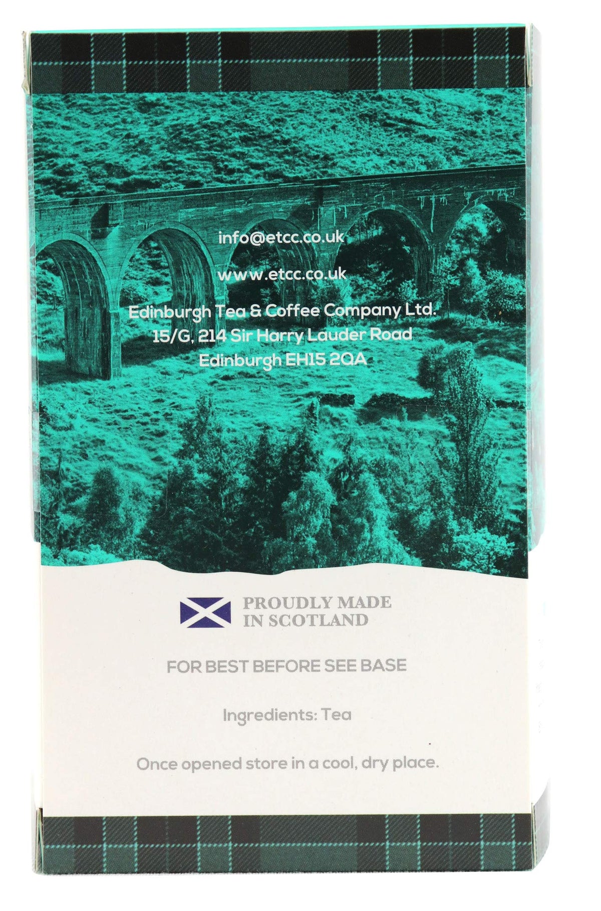 Cup pouring Edinburgh Scottish Breakfast Tea showing rich aroma and bold flavor.