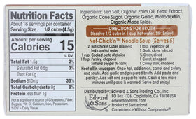 Edward & Sons Not Chick n bouillon box on kitchen shelf ready to cook