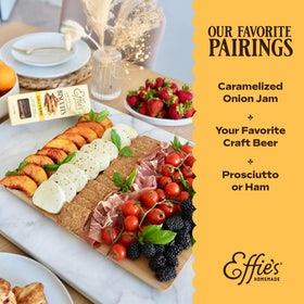 Effie's Gruyère biscuits being used as a crust substitute in a savory dish.