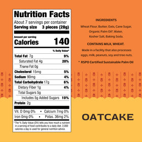 Effie's Oatcakes ingredient quality: natural butter and glyphosate-free oats.