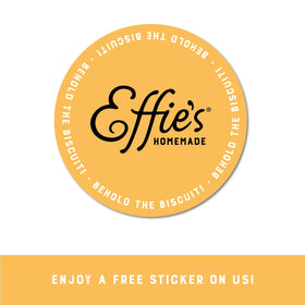Effie's Homemade Butter-rich biscuits close-up, buttery texture and crunch.