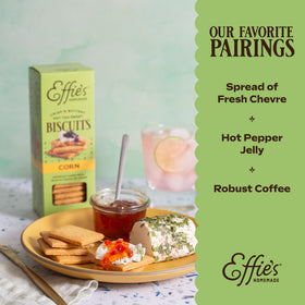 Effie's Homemade sampler box image shows five flavors for gifting.