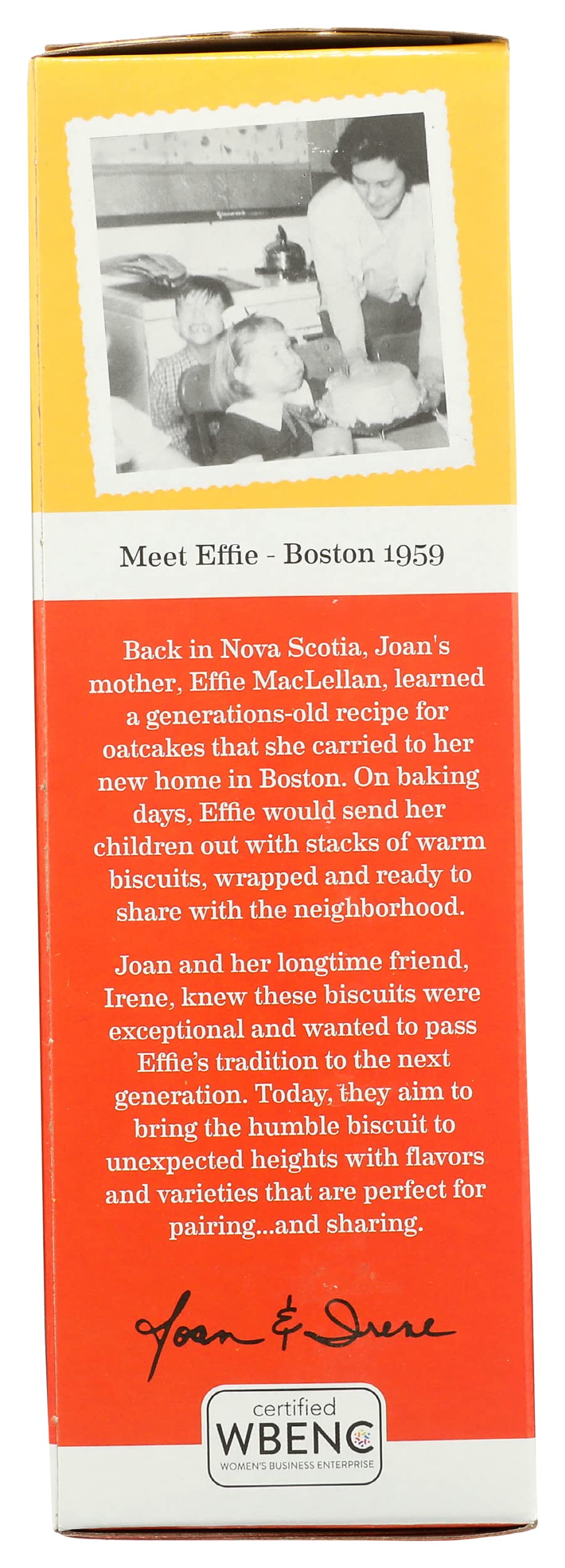 Effie's oat biscuits nutty texture; all-natural ingredients for a wholesome snack.