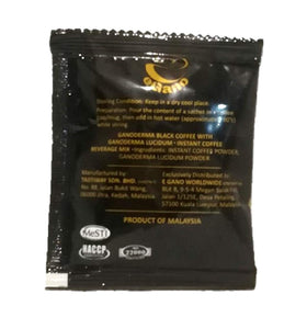 eGano Ganoderma Black Coffee mug ready for a moment of focus
