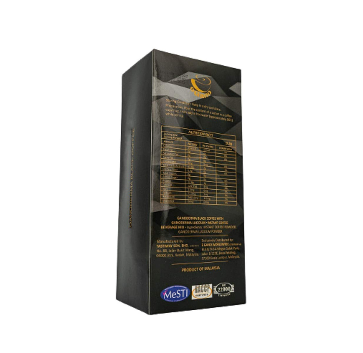 Sachets in a pack on a wooden desk ready for daily use