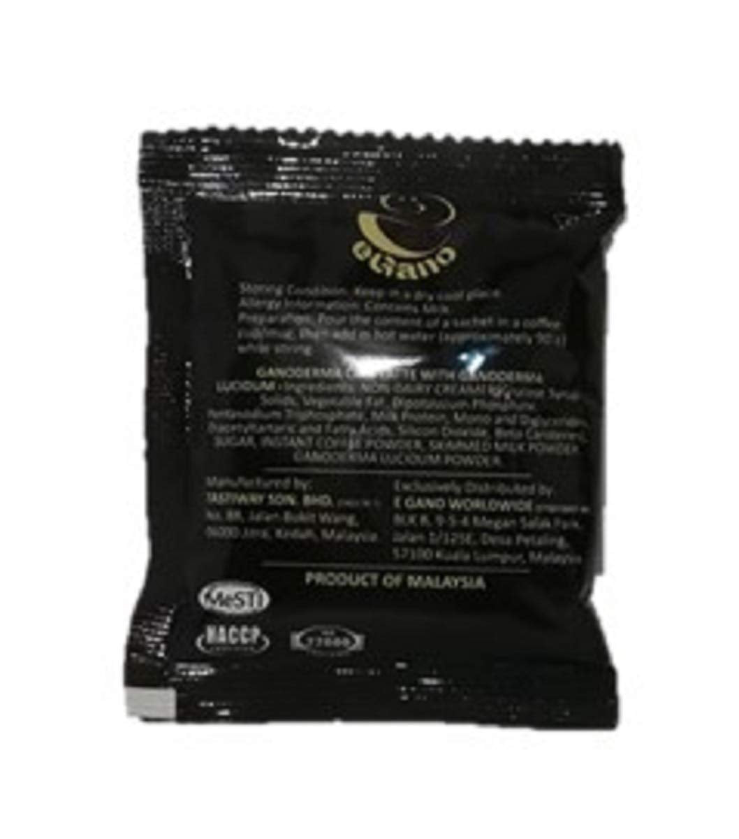 eGano Ganoderma Cafe Latte steaming cup ready to enjoy.