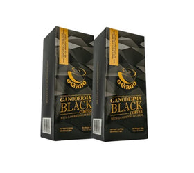 eGano Ganoderma coffee boxes neatly stacked for convenient daily purchase
