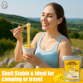 Egcina camping emergency meal pack with shelf-stable protein boost.