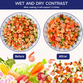 Cooking with Egcina mix as it rehydrates in simmering water