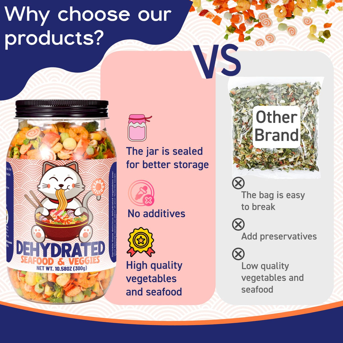 Egcina Dehydrated Mix packaging in a resealable 10.58 oz pouch
