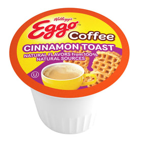 Eggo Beverages cinnamon toast pod close-up ready for Keurig brewing
