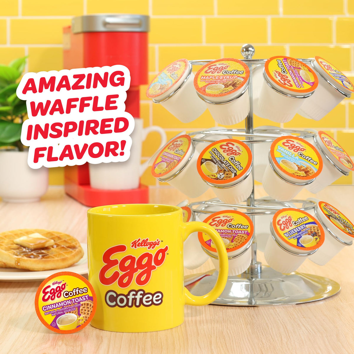 Fair Trade Certified badge on Eggo Beverages packaging