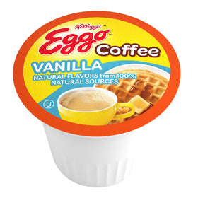 Eggo Vanilla Waffle coffee pod brewing for a smooth cup.