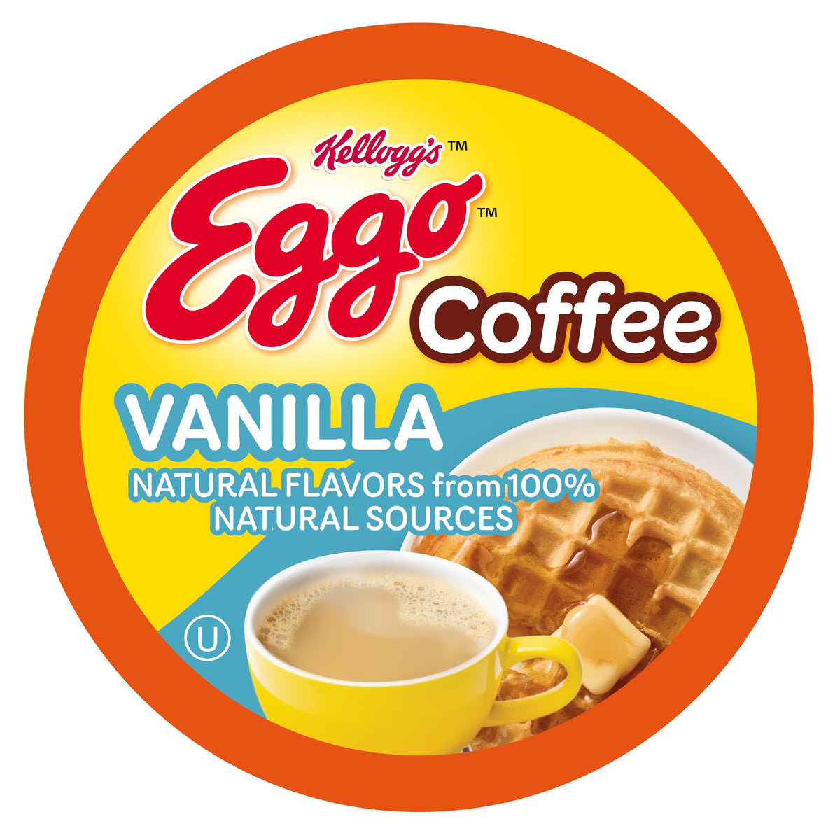 Eggo Vanilla Waffle coffee pod packaging for easy single-serve mornings.