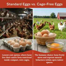 Eggylicious humane-raised eggs highlight ethical farming and quality.
