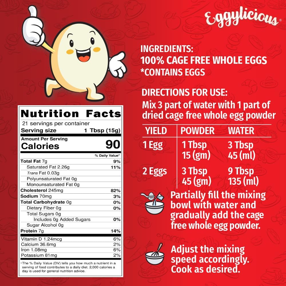 Eggylicious scoop-and-measure for quick, mess-free portioning in busy kitchens.