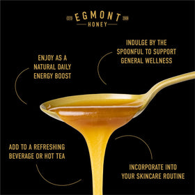 Egmont Honey lab-tested-traceable batch ensures transparency and quality.
