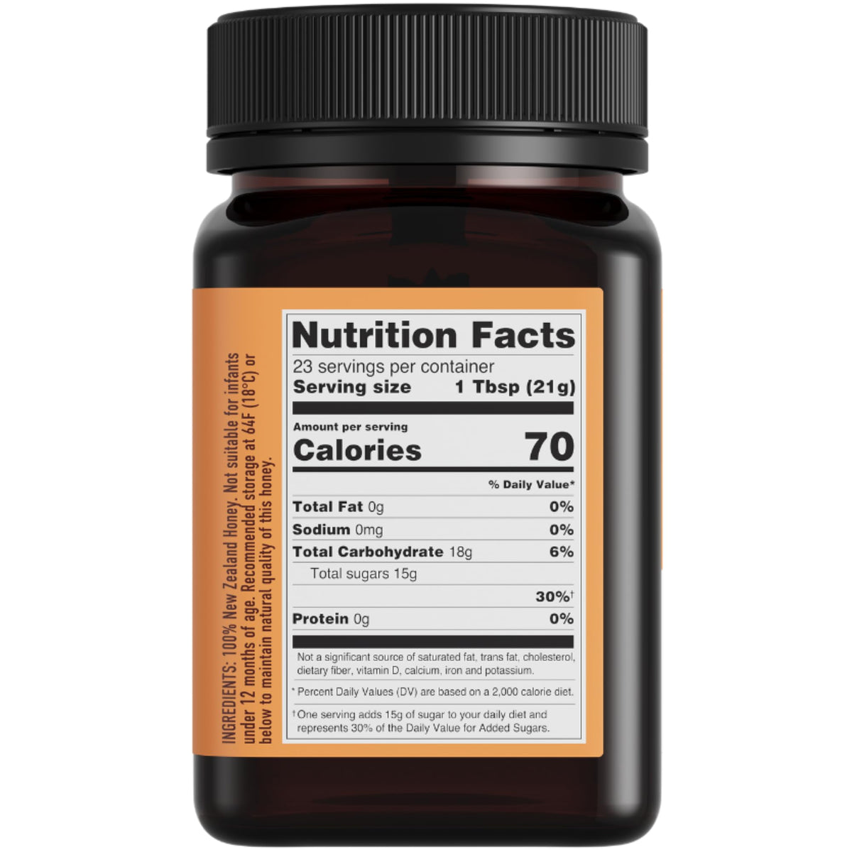 Egmont Honey packaging highlights non-GMO and Kosher attributes