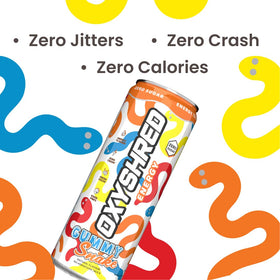 EHP Labs OxyShred bottle highlights green-tea caffeine source for steady energy.
