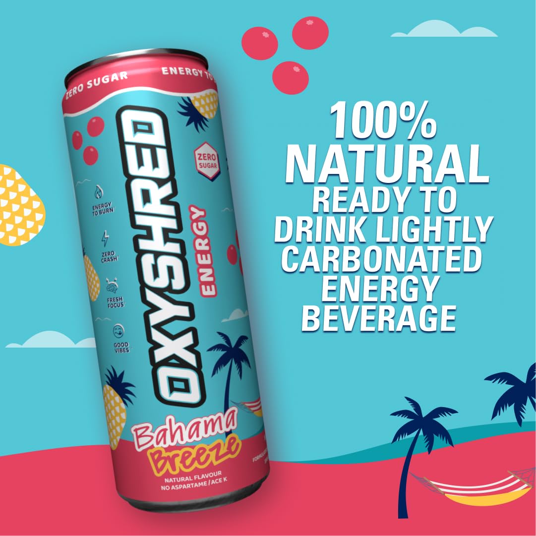 EHP Labs OxyShred zero sugar and zero calories can close-up