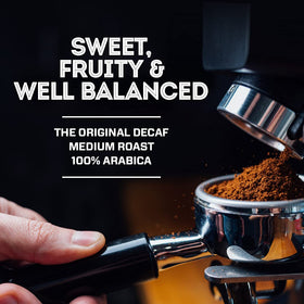 Eight O'Clock Kosher seal signals trusted decaf quality.
