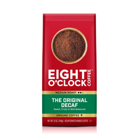 Eight O'Clock Coffee Original Decaf Ground Bag with premium Arabica beans.