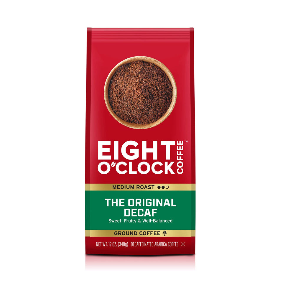 Eight O'Clock Coffee Original Decaf Ground Bag with premium Arabica beans.