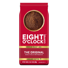 Eight O'Clock The Original ground coffee bag emits a sweet, balanced aroma.