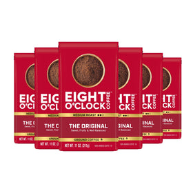 Eight O'Clock Coffee The Original ground coffee pack of six for busy mornings.