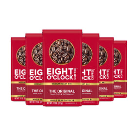 Eight O'Clock Coffee The Original medium roast whole bean pack six for a smooth morning ritual