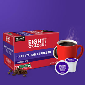 Eight O'Clock bold Italian roast fuels busy starts.